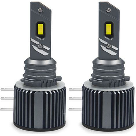 H15 LED-Lampen für Fernlicht und Tagfahrlicht (DRL), 6000 K, Xenonweiß, einfache Installation, 2er-Pack