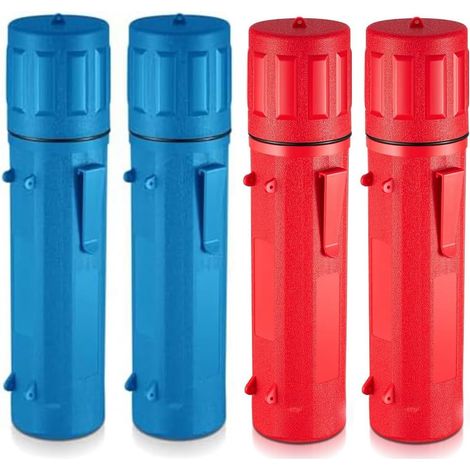 4 Tubes de Rangement pour Tiges D'Électrodes de 14 Pouces, Conteneur Étanche pour Tiges de Soudage, Rouge et Bleu (1/5)