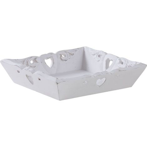 Plateau blanc carré
