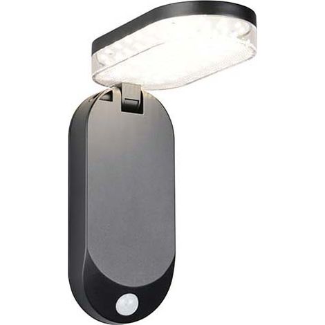 Wandleuchte Wandlampe Außenleuchte Solarleuchte schwarz Sensor Akku LED B 25,9 cm