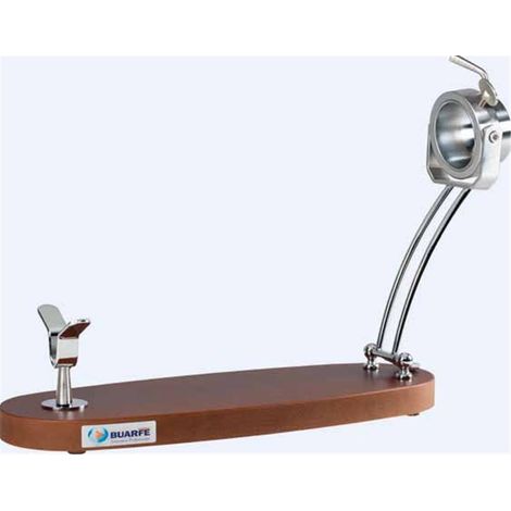 Porta Prosciutto Girevole Pieghevole in Acciaio Inox Noce Mod Jabugo Ref 1427