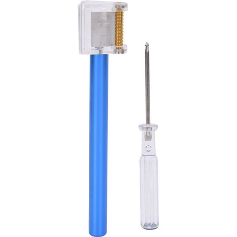 Rouleau applicateur de teinture pour bords en cuir, outil DIY maroquinerie, stylo à huile multifonction (bleu) (1/5)