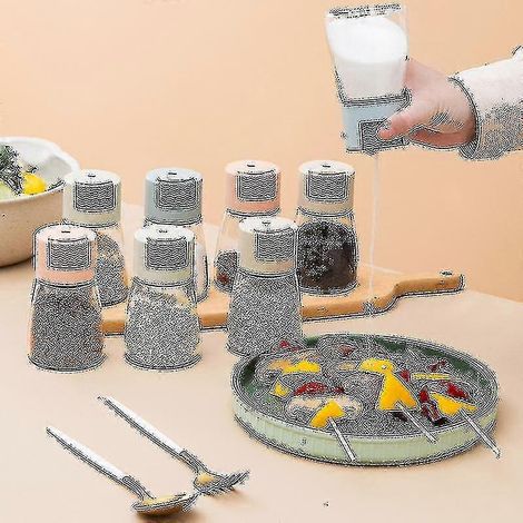 0,5-g-Dosiersalzstreuer mit Druckknopf, Salzbehälter, Zuckerflasche, Gewürzstreuer, Pfefferstreuer, Gewürzglas, Gewürzdose, Gewürzflasche-green