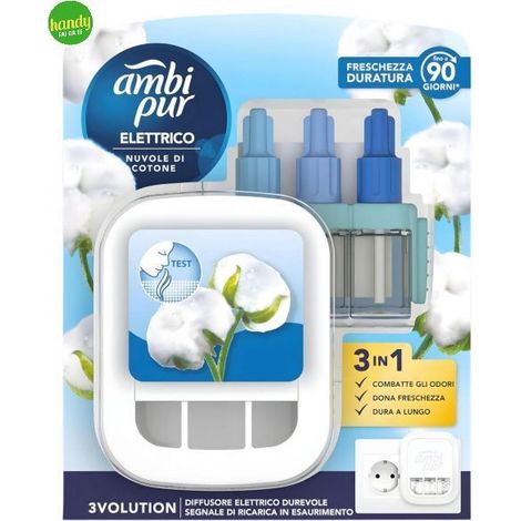Kit diffusore elettrico Ambi Pur 3Volution Nuvole di Cotone