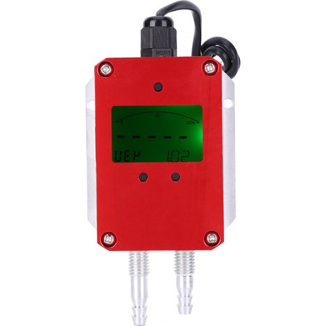 Capteur de pression de transmetteur d'air numérique Intelligent LCD DC 24 V 4-20 mA pour la Ventilation de la salle ± 500 Pa (1/5)
