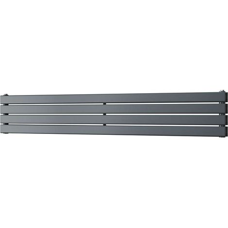 Typhoon Axis - Anthracite Horizontal Radiator H272mm x W1600mm Double Panel