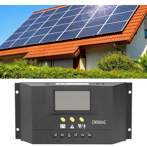 Contrôleur Solaire PWM Intelligent 30A pour Systèmes 12V/24V - Gestion de Charge Photovoltaïque (1/5)
