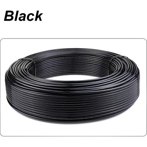 Tuyau pneumatique PA6 en nylon noir (diamètre extérieur 6 mm x diamètre intérieur 4 mm - 1 mètre), rigide et lisse, pour compresseurs et outils. (1/5)