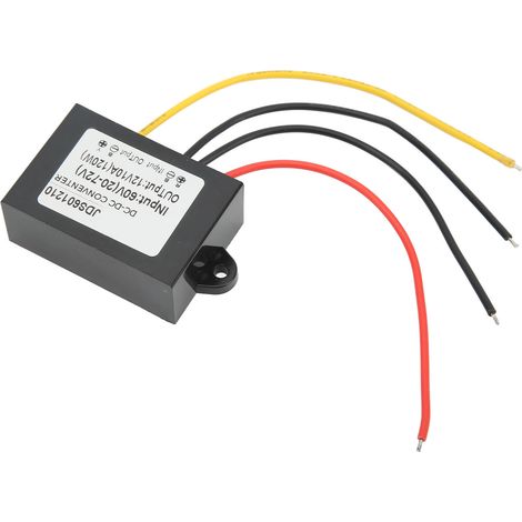 Module convertisseur abaisseur CC étanche IP67, régulateur de tension abaisseur, entrée 20-72 V, sortie 12 V 10 A 120 W (1/5)