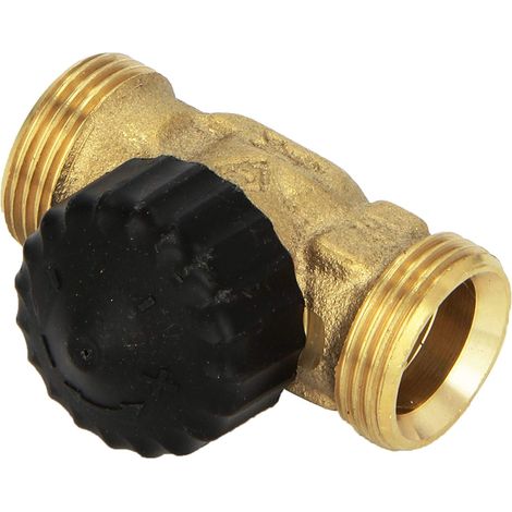HEIMEIER Vanne de régulation de départ G 3/4 x G 3/4 Filet ext., avec capuchon de protection de chantier, 1328-02.000 (1/2)
