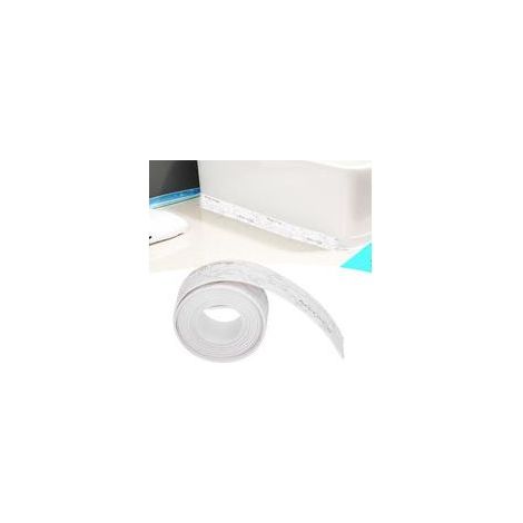 Striscia sigillante acrilica in PVC impermeabile, 3,8 cm x 3,2 m, per cucina, bagno e WC, nastro sigillante per lavello, vasca da bagno, doccia e piano di lavoro. (1/5)