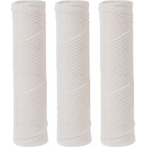 Orion – Lot de 3 cartouches filtrantes 10µ pour filtration eau – Protège adoucisseur et osmoseur – Débit 1500 L/h – Polypropylène alimentaire