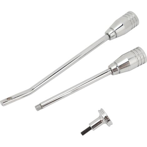 Levier de Clignotant en Acier Inoxydable, Boutons de Verrouillage de Porte de Voiture, Kit d'inclinaison de Boutons de Levier de Vitesse pour Véhicules, Argent (1/5)