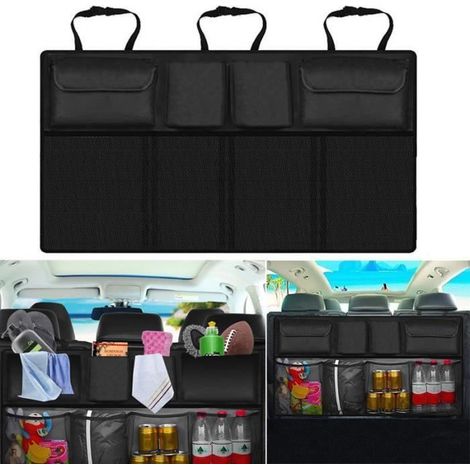 Organiseur De Voiture Sac De Rangement Protège Siège (1/4)