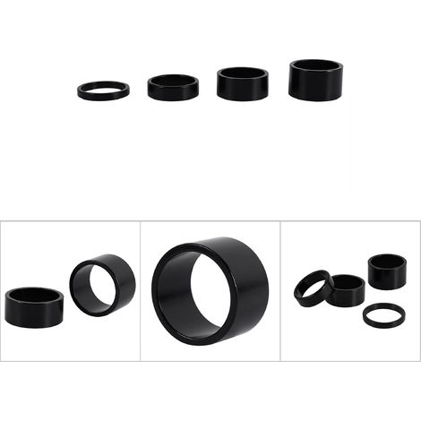 4 Pièces Espaceurs de Direction en Alliage d'Aluminium 5mm/10mm/15mm/20mm pour Vélo, 4 Couleurs (1/5)