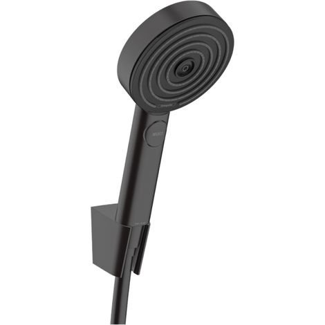 HANSGROHE Pulsify Select S Soporte de pared y set de ducha 105 Relaxation de 3 chorros con flexo de 125 cm en negro mate 24302670 (1/4)