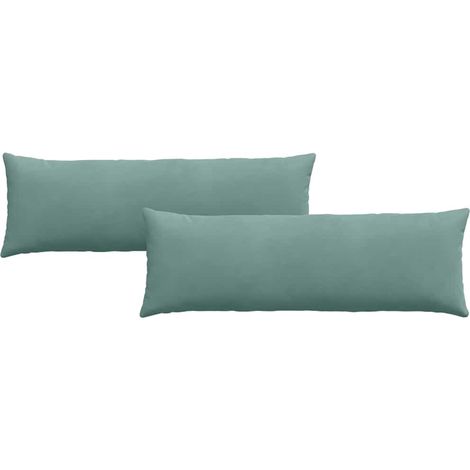 Maison Exclusive - Cuscini da Divano 2 pcs Verde Mare 120 x 40 cm Tessuto in Cords