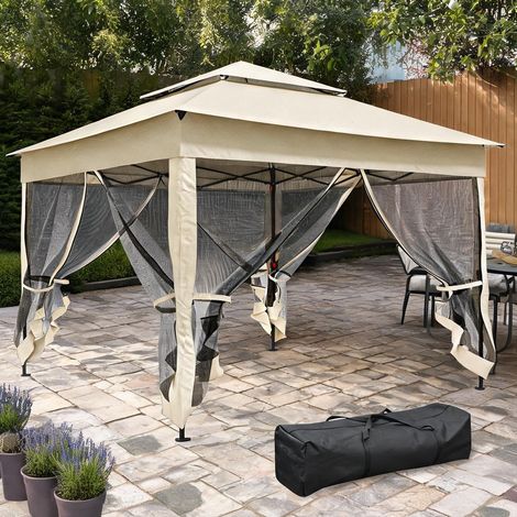 SunJet Store banne, auvent rétractable, Tonnelle pop-up 3x3 m - Réf. W02OP6FLNRTJ (1/5)