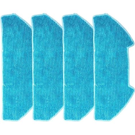 Lot de 4/10 chiffons en microfibre pour aspirateur robot Redkey R10 (lot de 4)