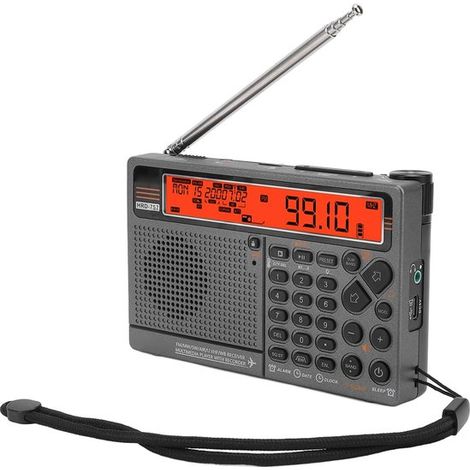 Radio di emergenza portatile multibanda AM/FM/banda aerea, Bluetooth, arancione (1/2)