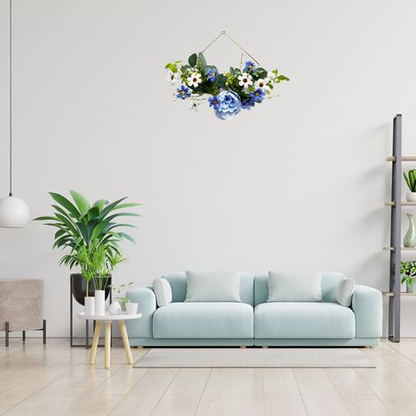 Künstlicher Sonnenblumenkranz, Türkranz, Heimdekoration (1/4)