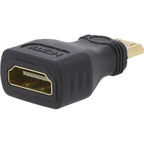 Adaptateur HDMI femelle. mini HDMI prise male - noir