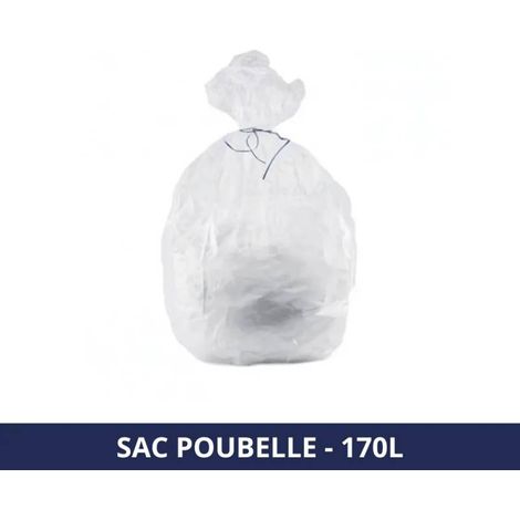 FILFA FRANCE - Sac poubelle 170L - Transparent - x100 sacs (1/3)