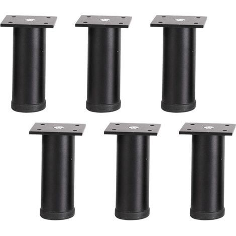 Lot de 6 cadres lit robustes en aluminium, réglables, stables hauteur (1/5)