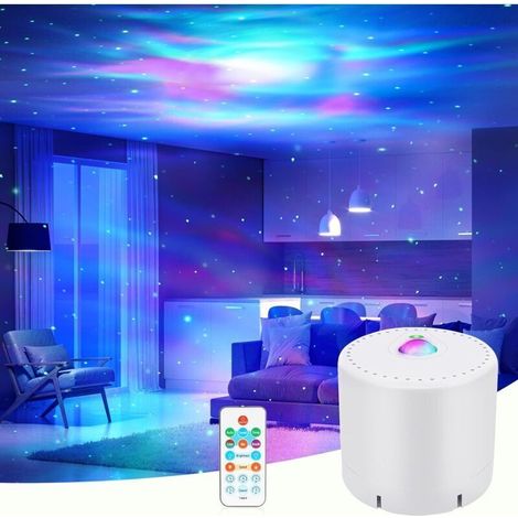Projecteur Ciel Etoile, Projecteur Galaxie avec télécommande, Projecteur de Veilleuse à vitesse et Luminosité réglables pour Décoration des Chambres,Enfants,adultes