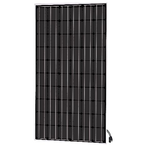 Panneau solaire monocristallin 300W – 12V – Dimensions 1550 x 1030 x 55 mm – Poids 18,7 kg – Vmp 30.5V, Imp 9.82A – Uniteck