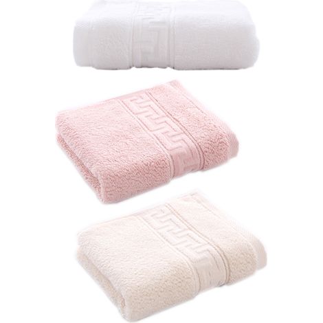Ensemble De Serviettes En Coton - 3 Pièces - 34x34cm - Pour Salle De Bain Et Sauna (1/5)