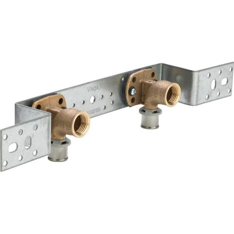 Viega Sanfix Fosta Sanfix P-Unità di montaggio, d 16mm, Rp 1/2, interasse 70/100/150 bronzo rosso, acciaio zincato Modello 2021.71, 651367