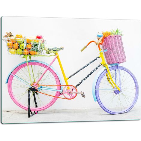 Schneidebrett aus Glas, 52x40 cm, Fahrrad (1/5)