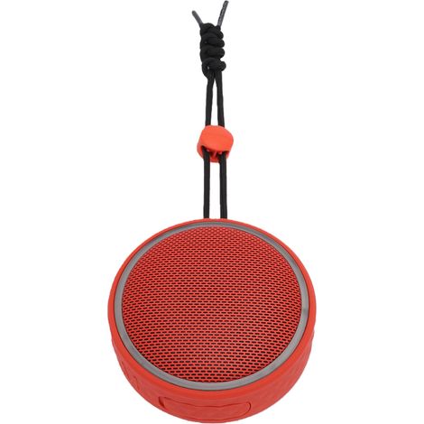 Haut-parleur de douche Bluetooth, stéréo sans fil, Portable, avec ventouse et lanière, éclairage RGB, étanche IPX6, rouge (1/5)