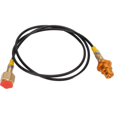 Adaptateur tuyau CO2 60 pouces laiton ABS pour machine à soda, flexible avec raccord rapide et déconnexion instantanée, connecteur universel (1/5)