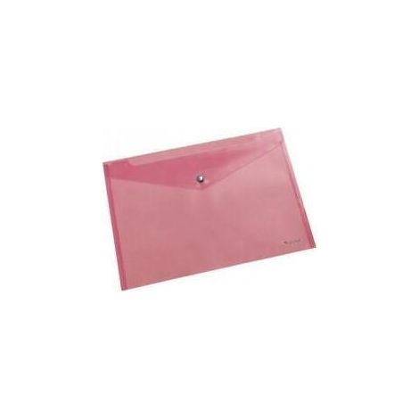 SOBRES POLIPROPILENO BROCHE ROSA FOLIO APAISADO 360X255 DOHE 91477
