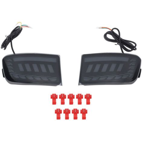 QORVA-Feu arrière pare-chocs 3 fonctions étanche IP67 pour Toyota Land Cruiser Prado J120 Noir fumé,de