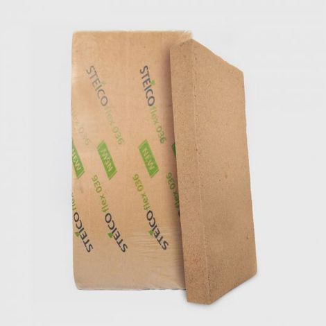 STEICO FLEX 036 : Panneau isolant en laine de bois semi-rigide isolant thermique, ép. 160mm - 1220 x 565mm