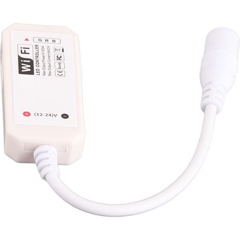 WiFi RGB-Controller DC12-24V für farbige LED-Streifen, steuerbar per Smartphone-App (1/5)