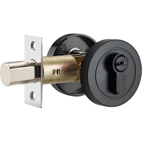 Cerrojos redondos de acero inoxidable para puertas de entrada de 35 a 50 mm de espesor, adecuados para baños, dormitorios y seguridad del hogar.