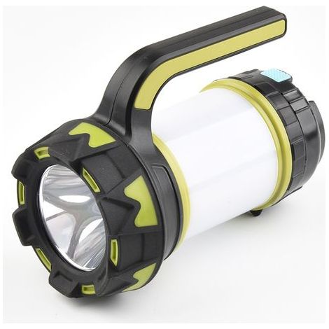 Lanterne LED Rechargeable, 1000 Lumens 3000mAh Lampe Camping 360°, Lampe Led Rechargeable Projecteur Portable, Ultra Puissante, Lampe de Camping 6 Modes, Câble USB Inclus, IPX4 Étanche (1/5)