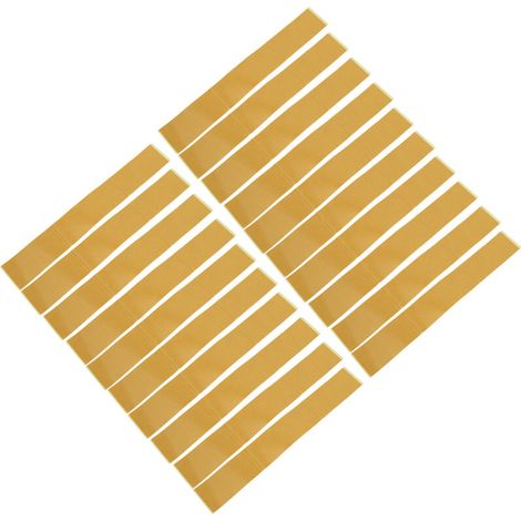 Lot de 20 bandes adhésives double face en PVC, 5 x 35,5 cm (2 x 14 po), pour le positionnement précis des lames de scie à bois. (1/5)