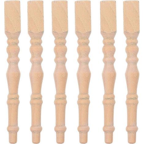 Zwei Sets Miniaturmöbel mit Holzbeinen, darunter Couchtischbeine, TV-Ständerbeine, Stuhlbeine usw. (1/5)