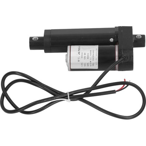 Actionneur électrique compact 1000 N, course de 50 mm, moteur à engrenages métalliques, actionneur de mouvement linéaire, 12 V CC, noir (1/5)