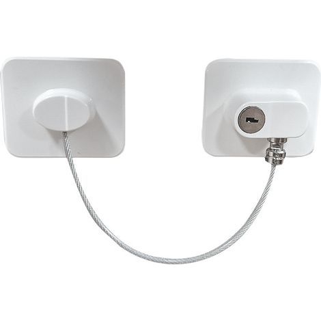 BRAVIX 2pcs Fenêtre Entrebâilleur de Porte Verrouillage Porte Coulissante Bébé Sécurité Enfant Verrou de Sécurité Câble Catch Fils