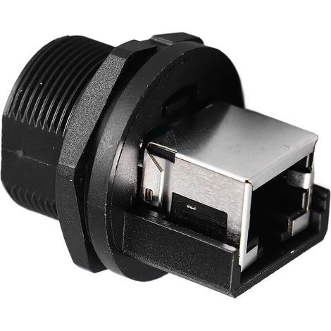 RJ45-Stecker, IP67/IP68 wasserdicht, 180°-Doppel-Netzwerkanschluss, Innengewinde
