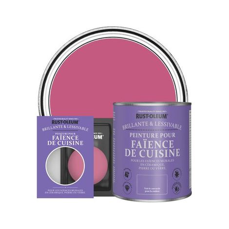Peinture pour Faïence de Cuisine, Finition Brillante - Framboise (1/2)