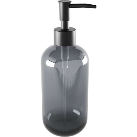 Nimco Abu - Dispensador de jabón líquido, vidrio/negro ABC 31-X-90 (1/4)