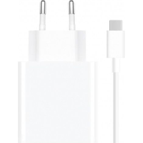 Schnelles USB-A-auf-USB-C-Reiseladegerät, kombiniertes 67-W-Wandladegerät – Weiß