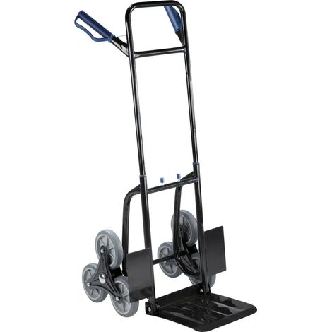 Chariot à sacs escaliers pliable 120 kg Westfalia roues triples étoiles (1/5)